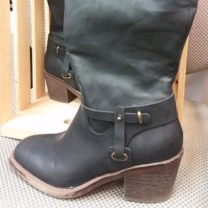 Marisa Over the Calf Buckle Boot